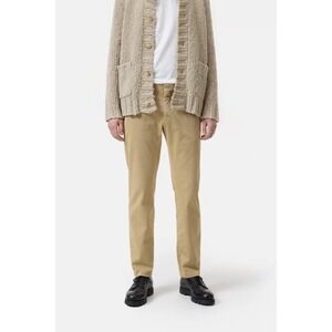 Closed Clifton Slim‎ Chinos Tan Khaki Cotton Twill Trousers Garment Dyed- 31/35